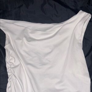 Elegant White One-Shoulder Top